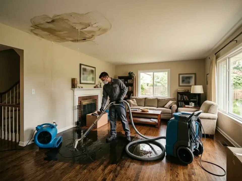 attic-pipe-burst-ceiling-drip-008 — frequently asked questions, Water Damage Restoration & Carpet Care in Towson, MD